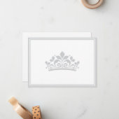 Correspondance Carte plate de concours de beauté (Devant/Arrière en situation)