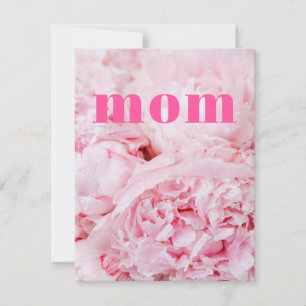 Correspondance Carte plate de roses roses pour maman