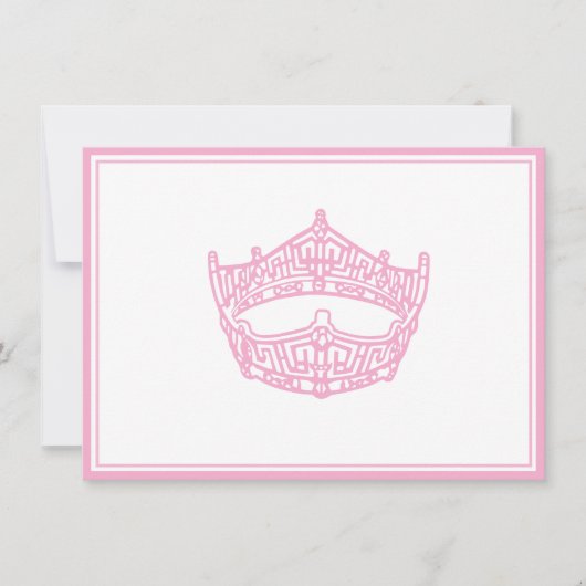 Correspondance Carte plate-forme de couronne de pageant (Devant)