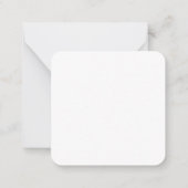 Correspondance Carte pour notes de colibri 2,5 x 2,5 (Dos)