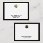 Correspondance Carte pour notes de l'agent immobilier personnalis (Devant / Derrière)