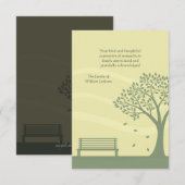 Correspondance Carte pour notes de Merci de dossier vide (Devant / Derrière)