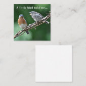 Correspondance Carte pour notes de nouvelles (Devant / Derrière)