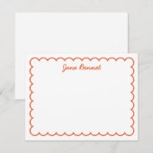 Correspondance Carte pour notes de paille (Devant / Derrière)