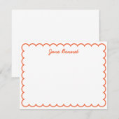 Correspondance Carte pour notes de paille (Devant / Derrière)