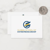 Correspondance Carte pour notes de papeterie GSE (Devant/Arrière en situation)