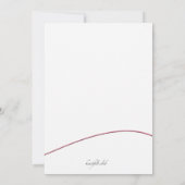 Correspondance Carte pour notes de papeterie Inkwell et Feather (Dos)