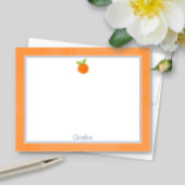 Correspondance Carte pré-imprimée de fruit d'agrumes & de note bl