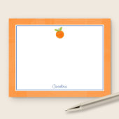 Correspondance Carte pré-imprimée de fruit d'agrumes & de note bl