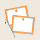 Correspondance Carte pré-imprimée de fruit d'agrumes & de note bl