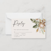 Correspondance Carte RSVP de mariage moderne et élégant (Devant)