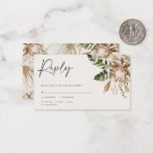 Correspondance Carte RSVP de mariage moderne et élégant (Devant/Arrière en situation)