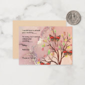 Correspondance Carte RSVP pour la conception de l'arbre et du pap (Devant/Arrière en situation)