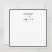 Correspondance Carte simple papier à lettres Mariage de luxe (Devant)