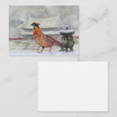 Correspondance Carte Tragopan de Temminck (Devant / Derrière)