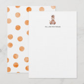 Correspondance C'est une carte de billet Giraffe (Devant / Derrière)