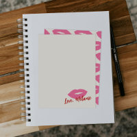 Cette carte de note de papeterie de baiser - Rose