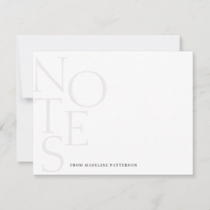 Correspondance Chic Notes A De Simple Papeterie Carte Note