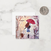 Correspondance Chien de randonnée pour filles mini carte pour not (Devant/Arrière en situation)