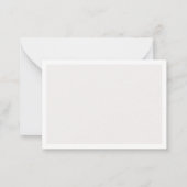 Correspondance Chiot en Jeans Art Monogramme Carte de note person (Dos)