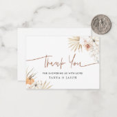 Correspondance Citrouille d'automne Baby shower Boho Carte de rem (Devant/Arrière en situation)