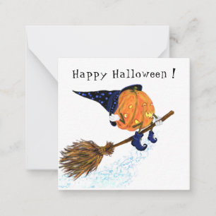 Correspondance Citrouille de la sorcière de la carte Halloween Vo