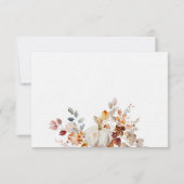 Correspondance Citrouille personnalisé Carte de note d'automne pl (Dos)