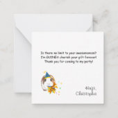 Correspondance Cochon d'Inde éditable Carte de remerciement pour (Dos)