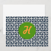 Correspondance Collection de langue grecque - Carte pour notes (Devant / Derrière)