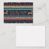 Correspondance Conception de carte de note à motif de Noël (Devant / Derrière)