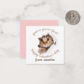 Correspondance couper la carte de la Saint-Valentin (Devant/Arrière en situation)