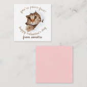 Correspondance couper la carte de la Saint-Valentin (Devant / Derrière)