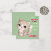 Correspondance couper la carte de la Saint-Valentin (Devant/Arrière en situation)