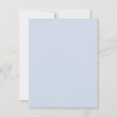 Correspondance Couple Nom noir sur la carte de note bleue (Dos)