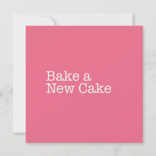 Correspondance Cuire une nouvelle carte de note au gâteau