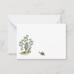 Correspondance Cute aquarelle champignon motif carte de tasse de