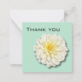 Correspondance Dahlia Carte de remerciements
