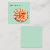 Correspondance Dahlia Carte de remerciements (Devant / Derrière)