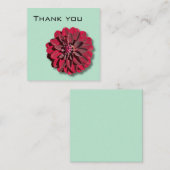 Correspondance Dahlia Carte de remerciements (Devant / Derrière)