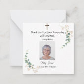 Correspondance Dans le Carte de remerciements de mémoire aimant (Devant)