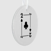 Correspondance Deux Clubs Convient À Jouer Cartes  (devant)