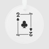 Correspondance Deux Clubs Convient À Jouer Cartes  (dos)