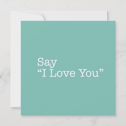 Correspondance Dis que je t'aime Carte de note (Devant)
