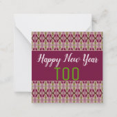 Correspondance Douce carte de vœux de Noël mini format (Dos)