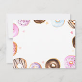 Correspondance Douceur mignonne Donuts Une note de la carte de no (Dos)