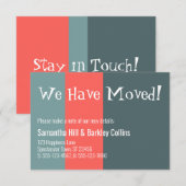 Correspondance Drôle Nous Avons Déménagé ! Carte de Nouvelle Adre (Devant / Derrière)