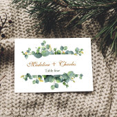 Correspondance Elegant Eucalyptus Boho Mariage Carte Numéro de ta