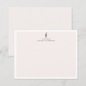 Correspondance Elégante carte de note de musique Treble Clef (Devant / Derrière)