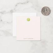 Correspondance Elégante carte de note en dollars de sable vert (Devant/Arrière en situation)
