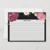 Correspondance Elégante carte de recette Mariage de Bourgogne et  (Dos)